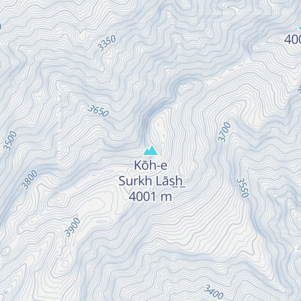 Map of Kōh-e Surkh Lās̲h̲