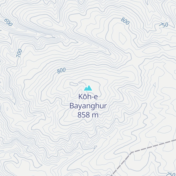 Map of Kōh-e Bayanghur