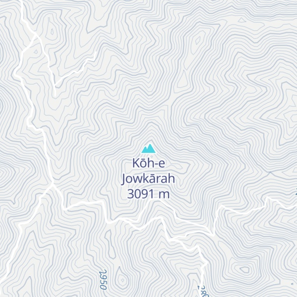 Map of Kōh-e Jowkārah