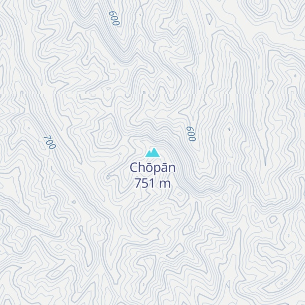 Map of Chōpān