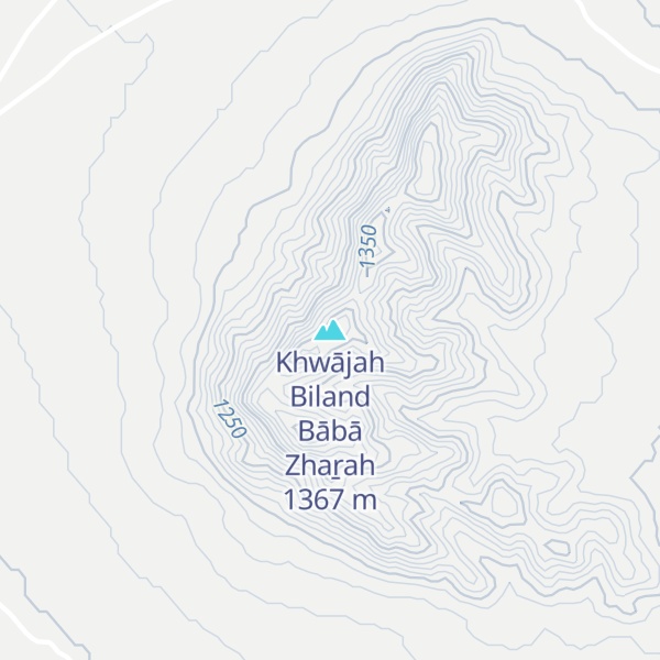 Map of Khwājah Biland Bābā Zhaṟah