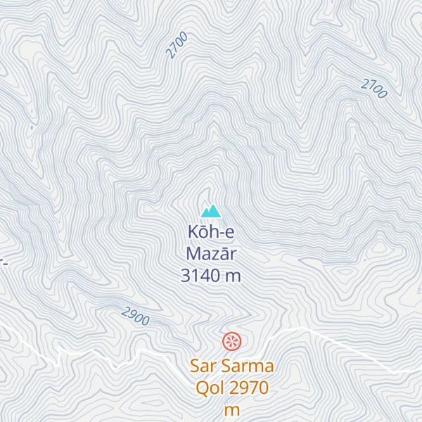 Map of Kōh-e Mazār