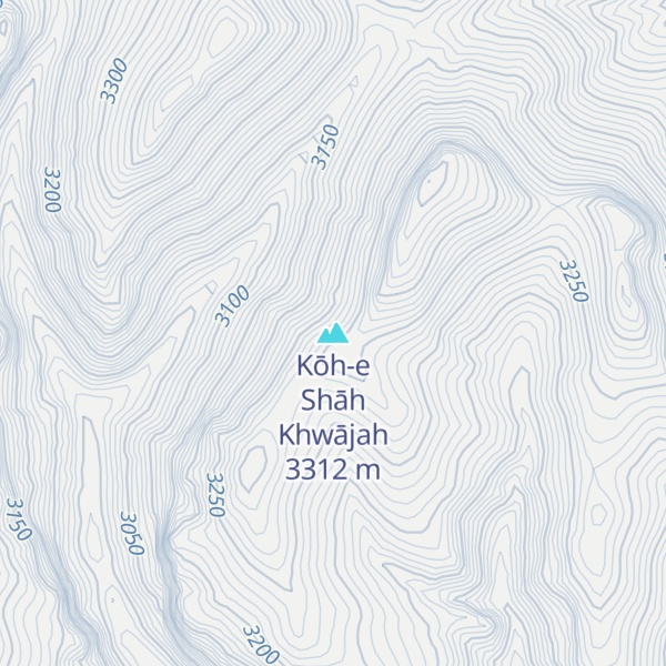 Map of Kōh-e Shāh Khwājah
