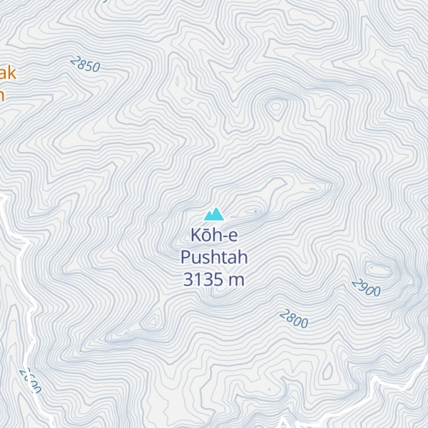Map of Kōh-e Pushtah