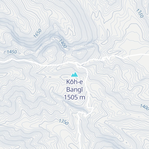Map of Kōh-e Bangī