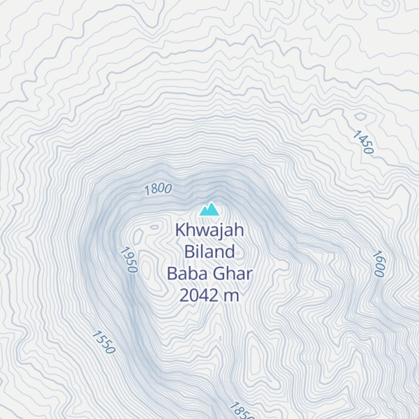 Map of Khwajah Biland Baba Ghar