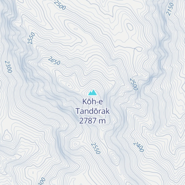 Map of Kōh-e Tandōrak