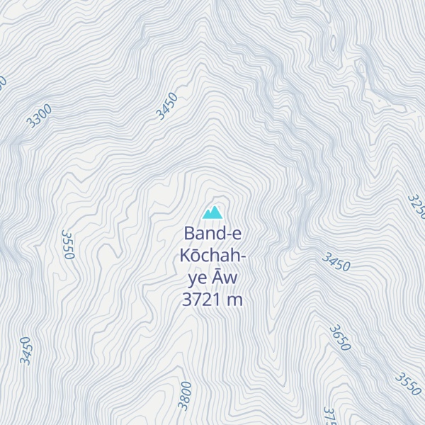 Map of Band-e Kōchah-ye Āw