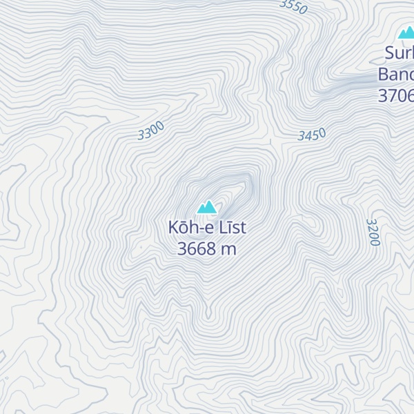 Map of Kōh-e Līst
