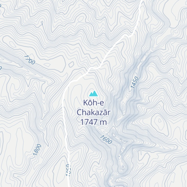 Map of Kōh-e Chakazār