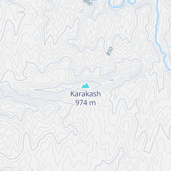Map of Karakash