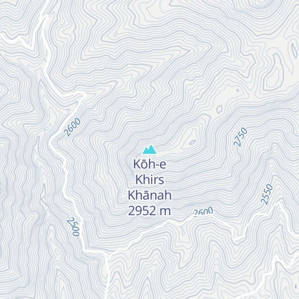 Map of Kōh-e Khirs Khānah