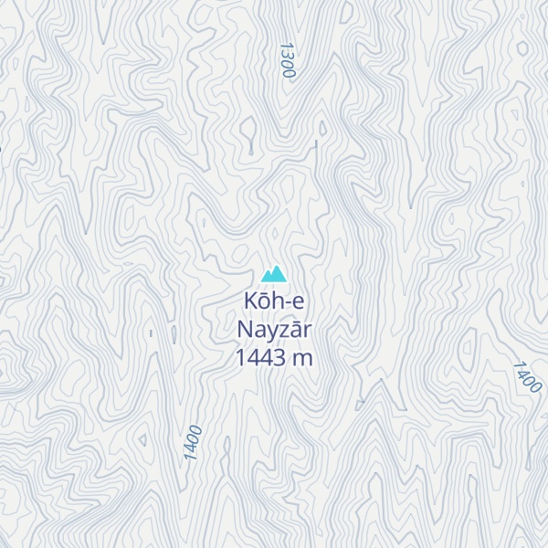 Map of Kōh-e Nayzār