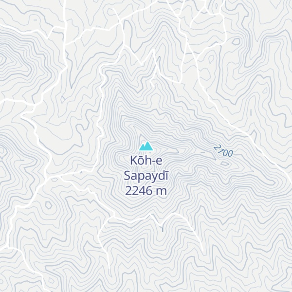Map of Kōh-e Sapaydī
