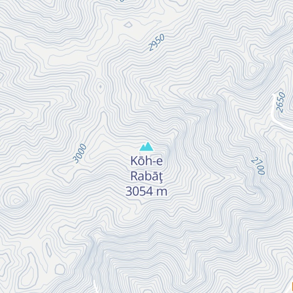 Map of Kōh-e Rabāţ
