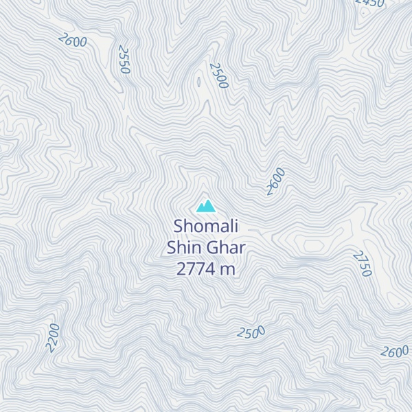 Map of Shomali Shin Ghar
