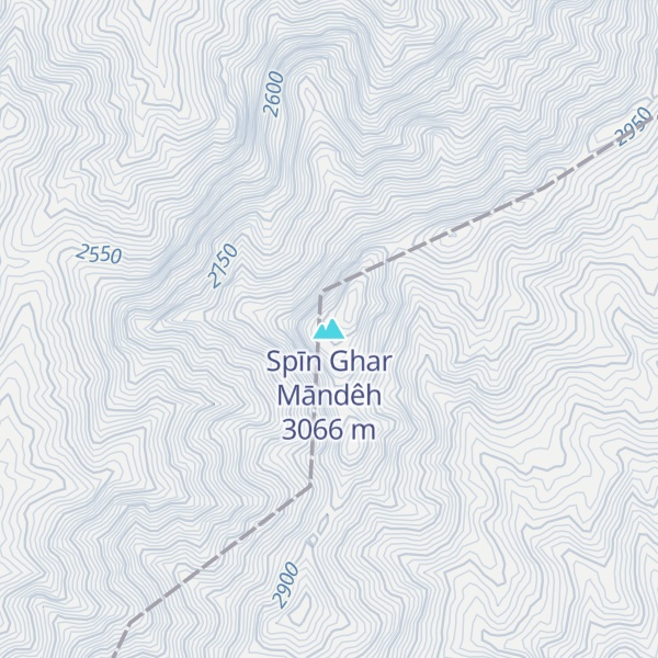 Map of Spīn Ghar Māndêh