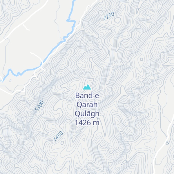 Map of Band-e Qarah Qulāgh