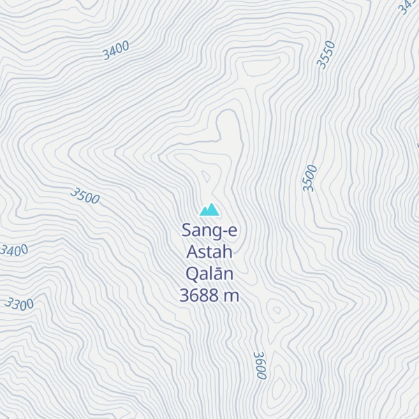 Map of Sang-e Astah Qalān
