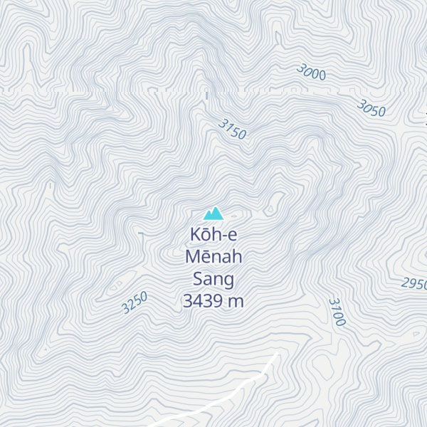 Map of Kōh-e Mēnah Sang