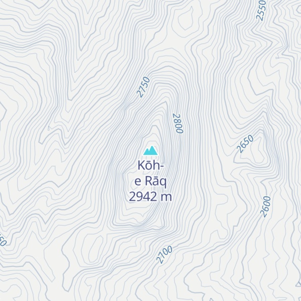 Map of Kōh-e Rāq