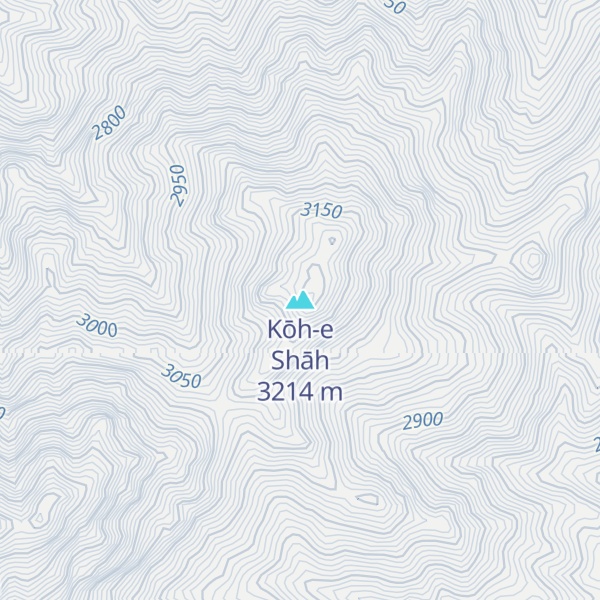 Map of Kōh-e Shāh