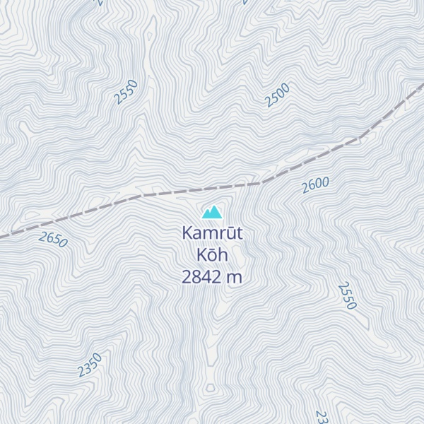 Map of Kamrūt Kōh