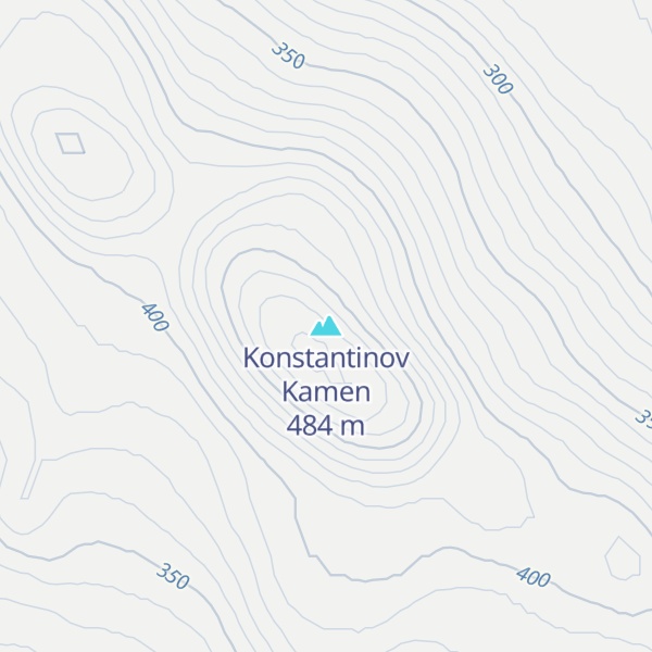 Map of Konstantinov Kamen