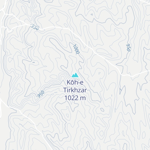 Map of Kōh-e Tirkhzar