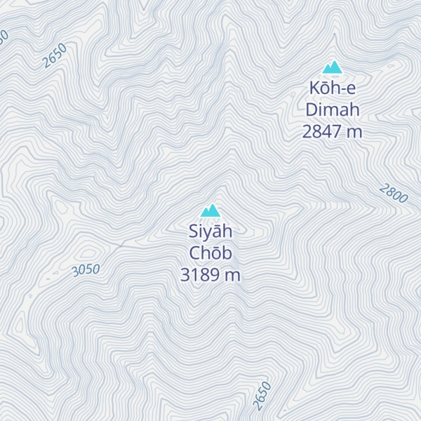 Map of Siyāh Chōb