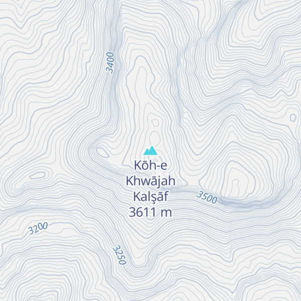 Map of Kōh-e Khwājah Kalşāf