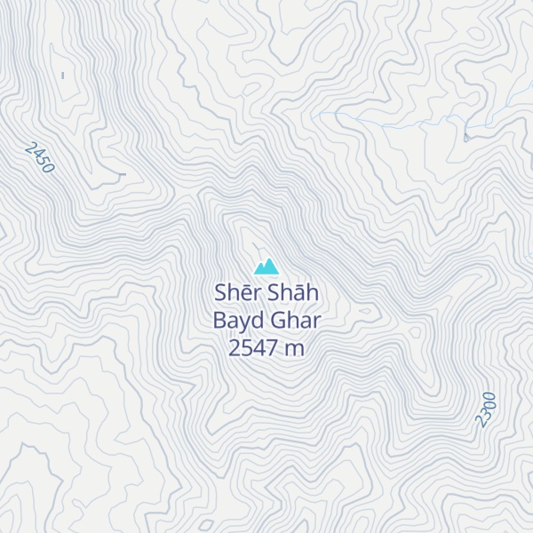 Map of Shēr Shāh Bayd Ghar