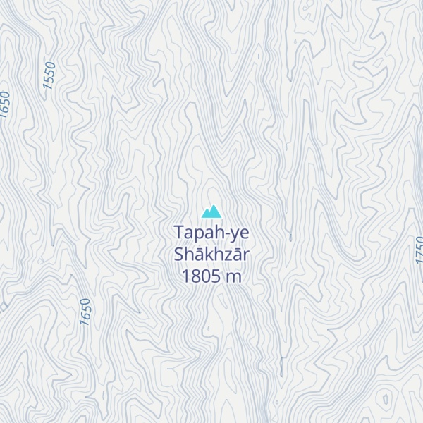 Map of Tapah-ye Shākhzār