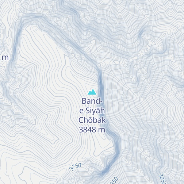 Map of Band-e Siyāh Chōbak
