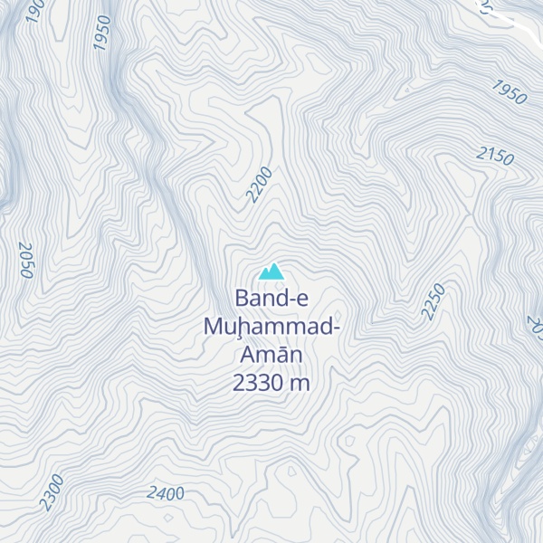Map of Band-e Muḩammad-Amān