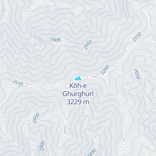Map of Kōh-e Ghurghurī