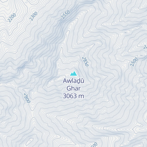 Map of Awlaḏū Ghar