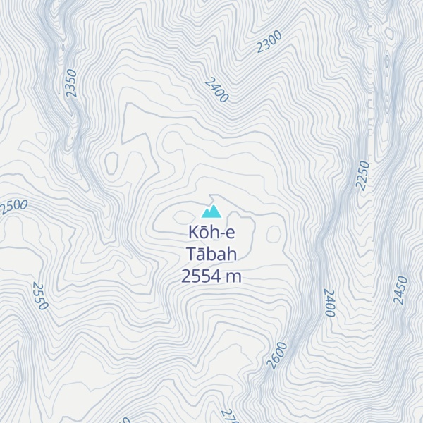 Map of Kōh-e Tābah