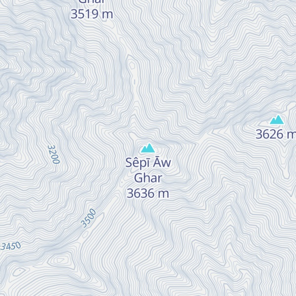 Map of Sêpī Āw Ghar