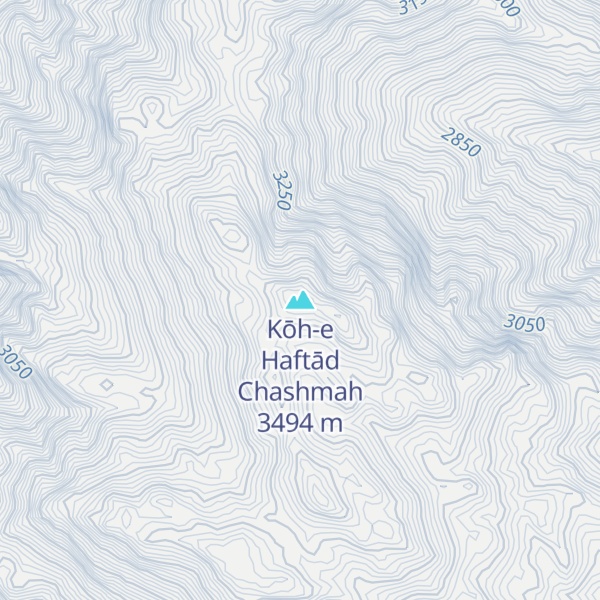 Map of Kōh-e Haftād Chashmah