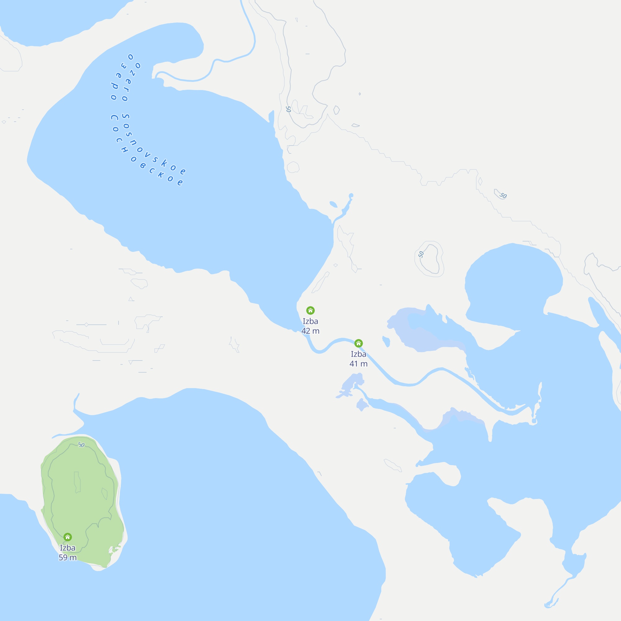 Izba map