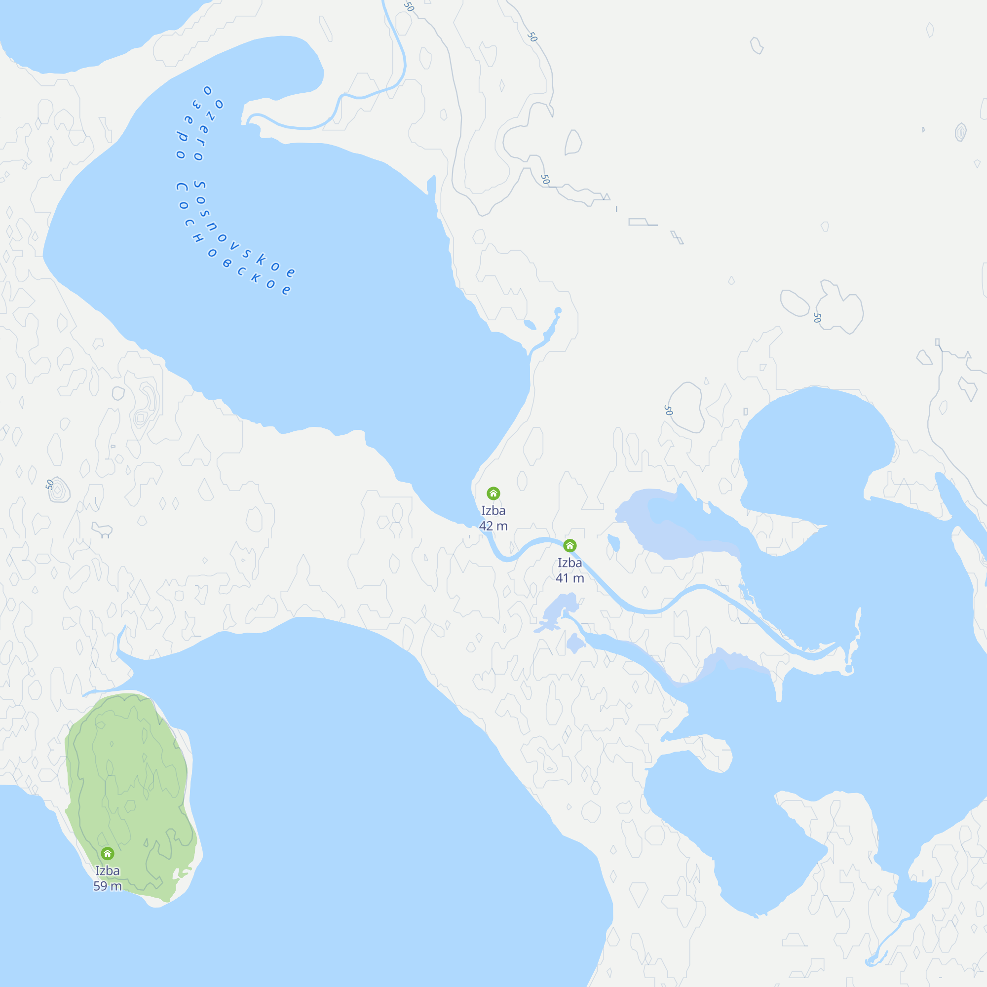 Izba map