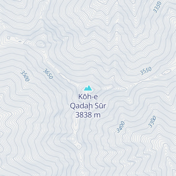 Map of Kōh-e Qadaḩ Sūr