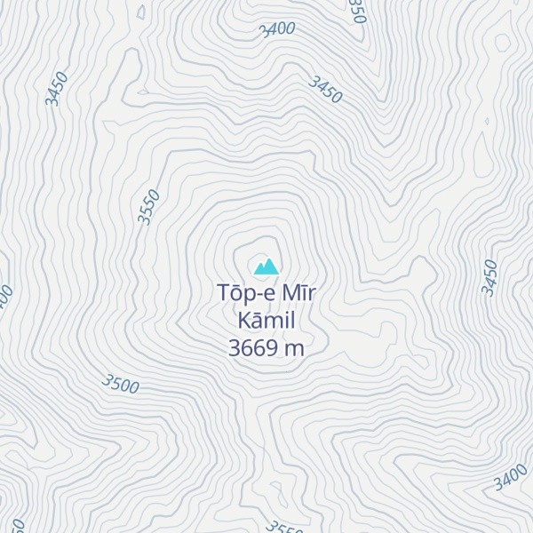 Map of Tōp-e Mīr Kāmil