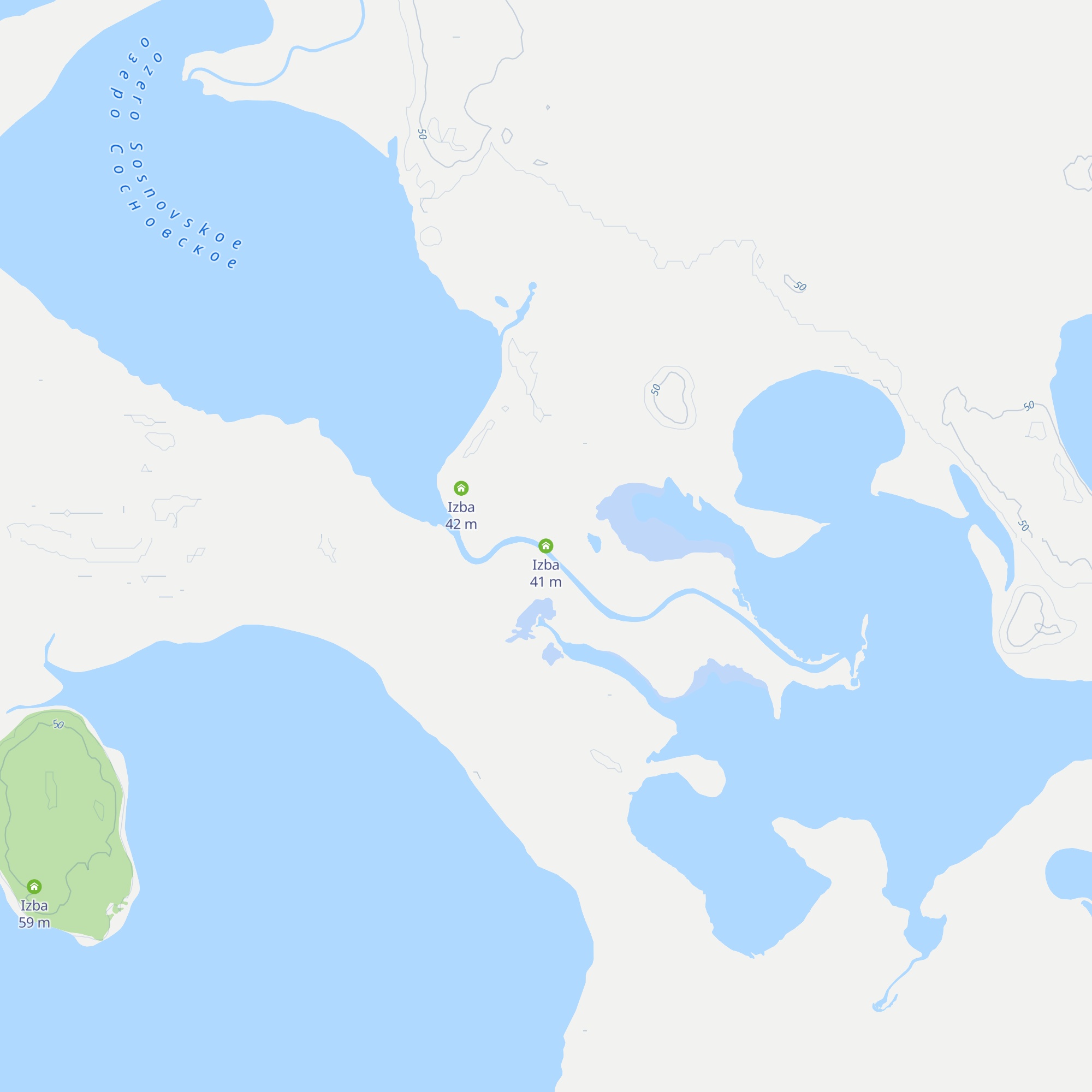 Izba map