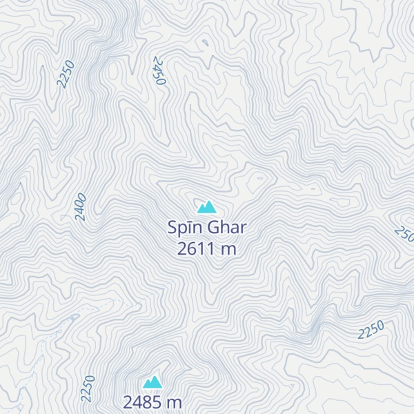 Map of Spīn Ghar