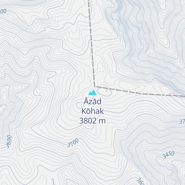 Map of Āzād Kōhak
