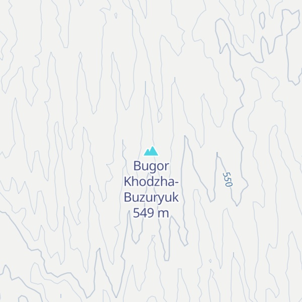 Map of Bugor Khodzha-Buzuryuk