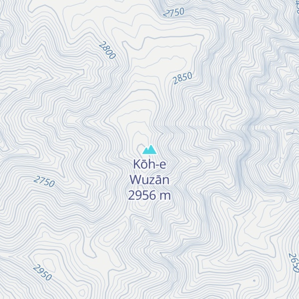 Map of Kōh-e Wuzān