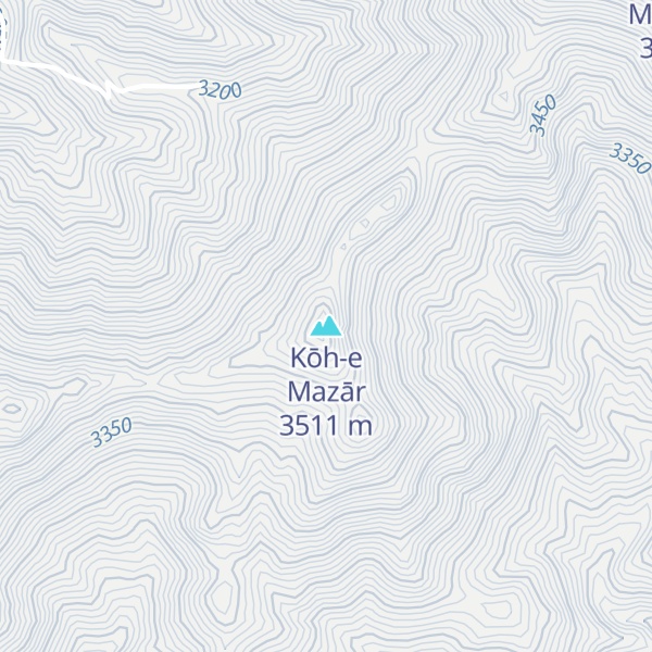 Map of Kōh-e Mazār